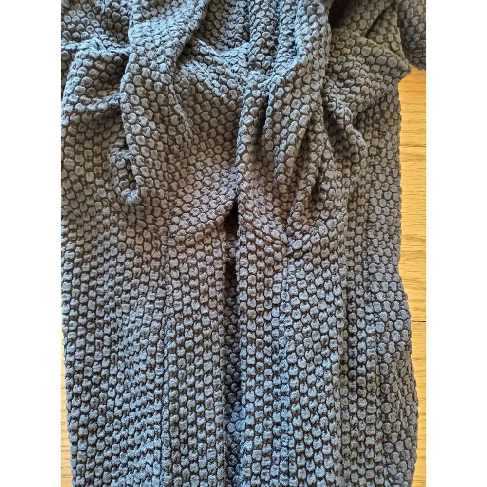 Habitat Womens M Textured Navy Long Sleeve Tunic Minimalism EUC - Picture 5 of 8